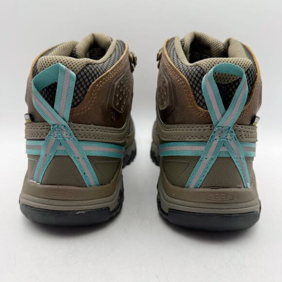 Keen Womens Targhee lll Mid Boot US 7 EU 37.5 Brown Blue Waterproof Leather NIB - Picture 10 of 14